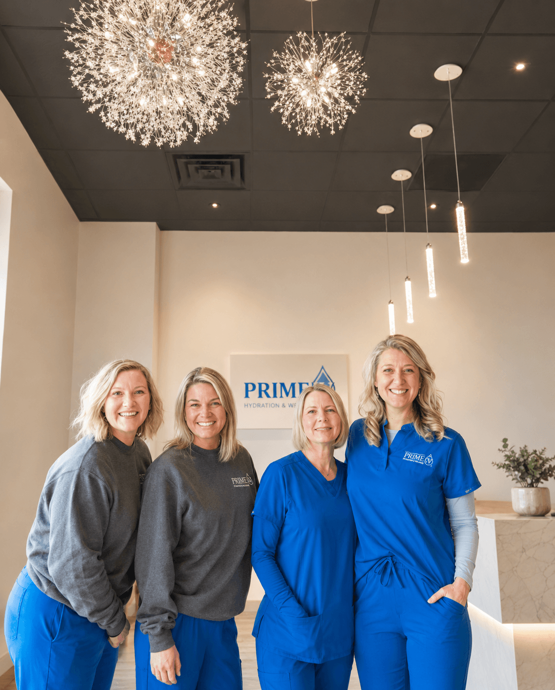 The Prime IV Hydration & Wellness team in the Huntsville, AL clinic